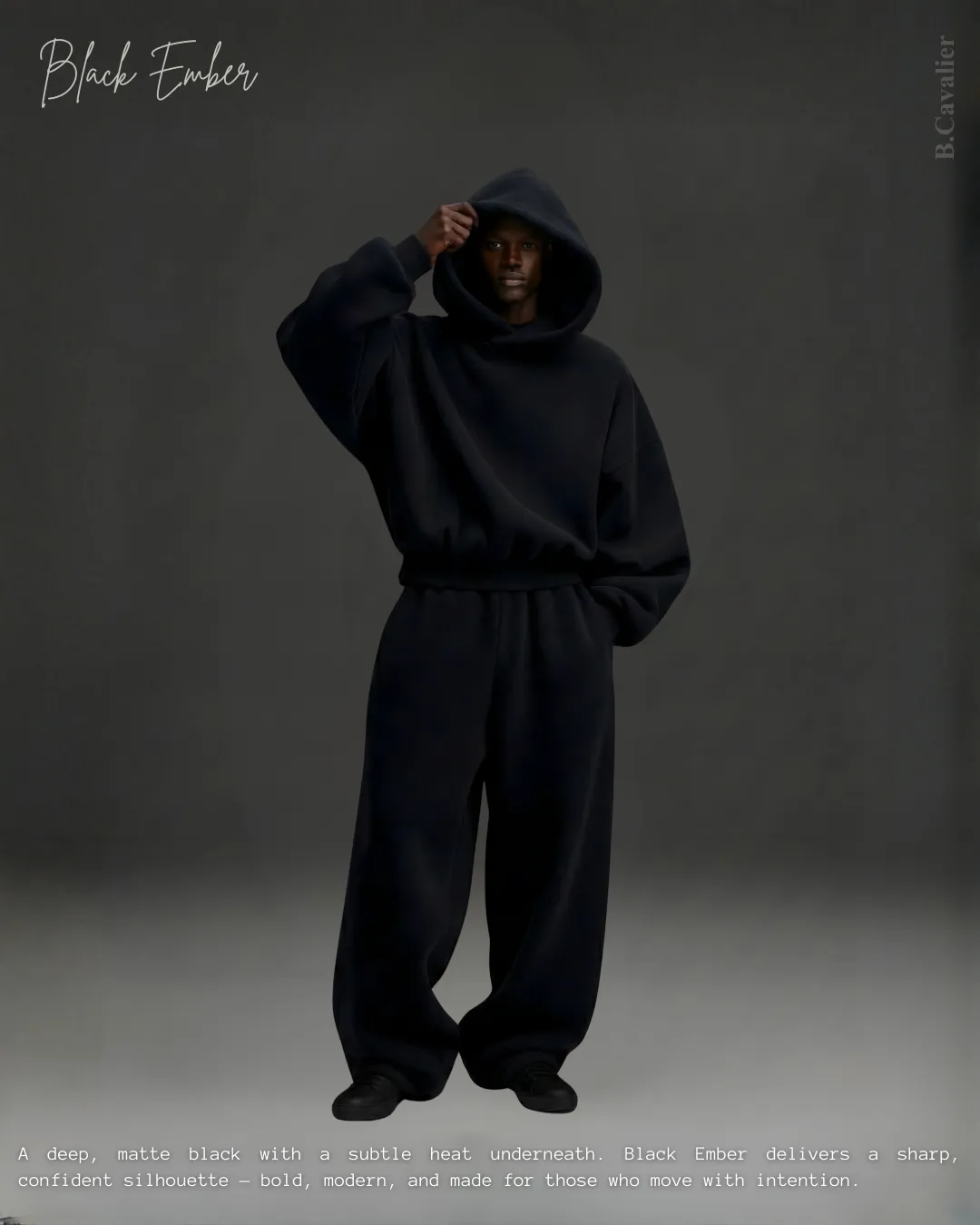 BLACK EMBER CROSSVEIL HOODIE - V5 - BRIZE CAVALIER